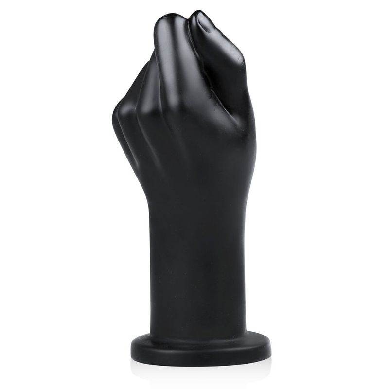Black BUTTR FistCorps Huge XL Fist Dildo with realistic sculpted fist design and suction cup base.
