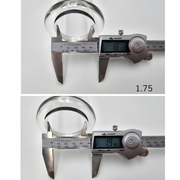 Size guide showing the Hush Pump 2.0 elliptical cylinder dimensions