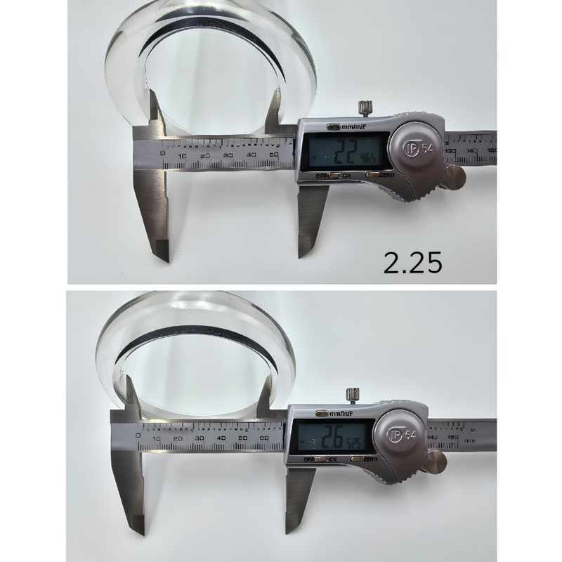 Size guide showing Hush Pump 2.0 elliptical cylinder dimensions