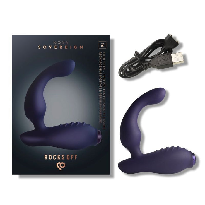 Rocks Off Nova Sovereign Smooth P-Spot Vibrator, Purple