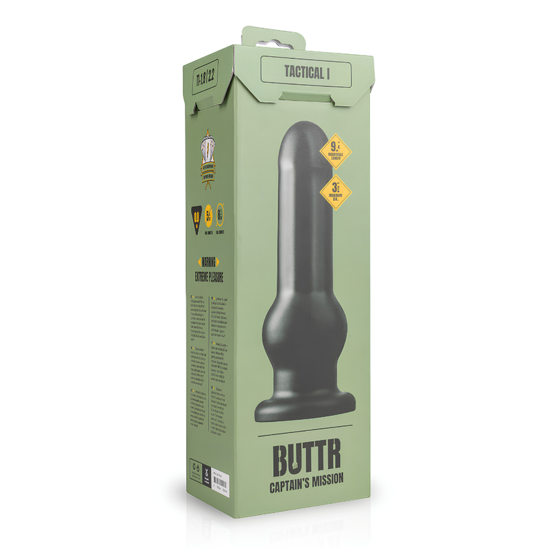 BUTTR Tactical XXL Dildo 9.5in (24cm) – Suction Base Stretch Dildo