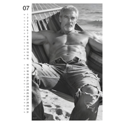 Another monthly preview from the Sexy Men Wall Calendar 2027 featuring male pin-up photography.