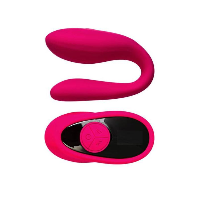 eroTeq Couples Vibrator Dual Motor with Remote, Pink