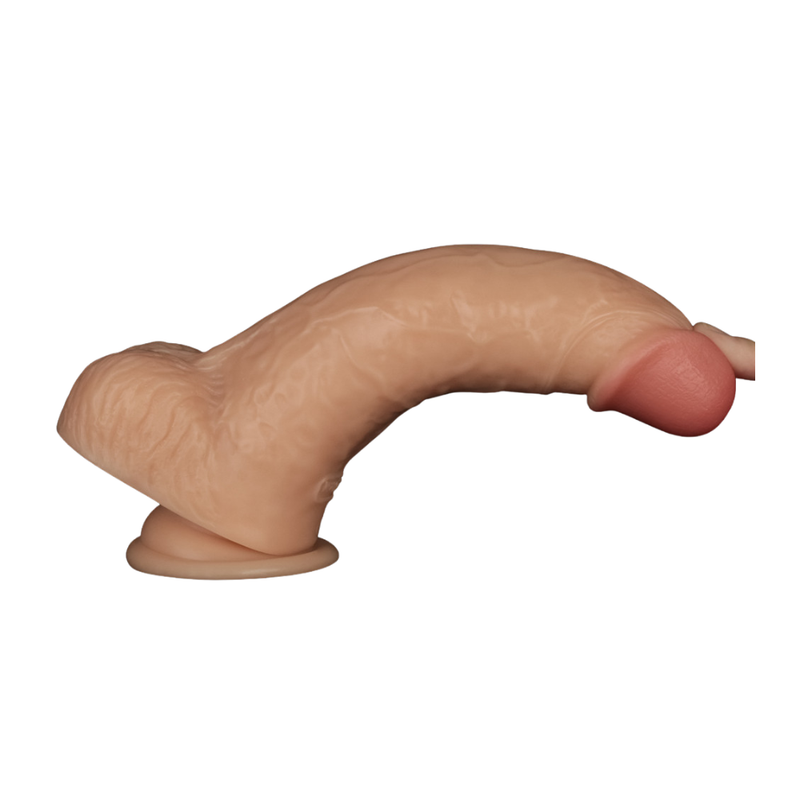 Lovetoy Vibrating USB Power Basics Cock, 9", Flesh