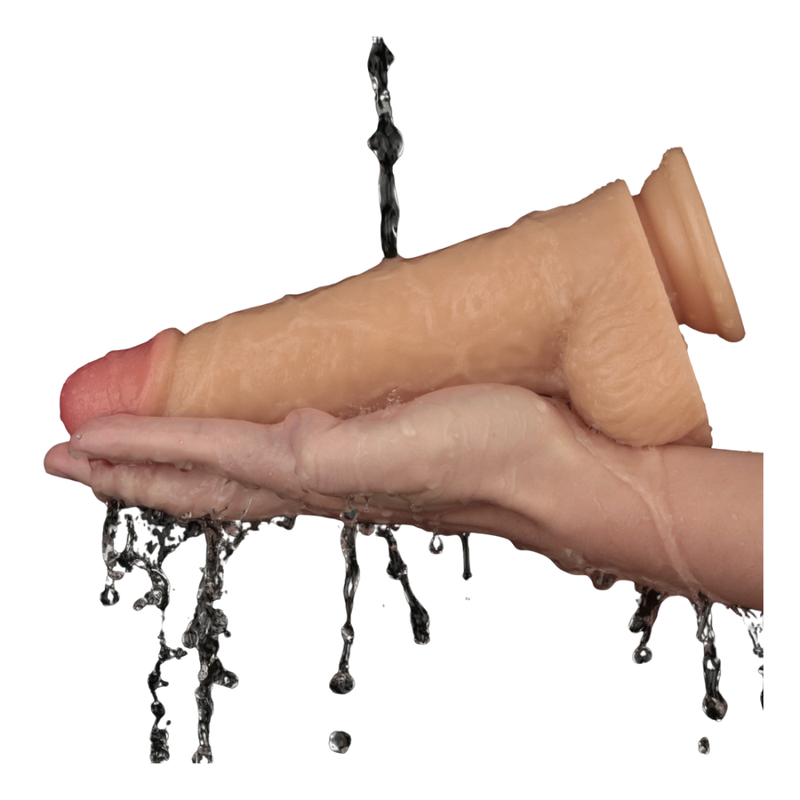 Lovetoy Vibrating USB Power Basics Cock, 9", Flesh