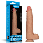 Lovetoy Vibrating USB Power Basics Cock, 11", Flesh