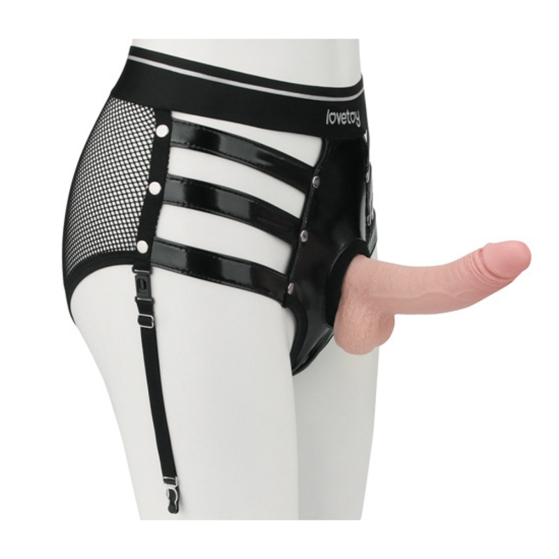 Lovetoy Rebellion Reign Iconic Harness Strap on Set, XS/S, Black