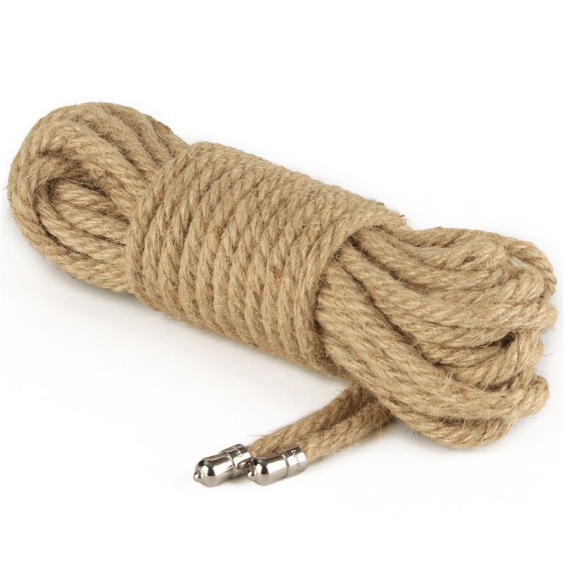 Lovetoy Rebellion Reign Rustic Hemp Bondage Rope, 10m x 6mm, Nude