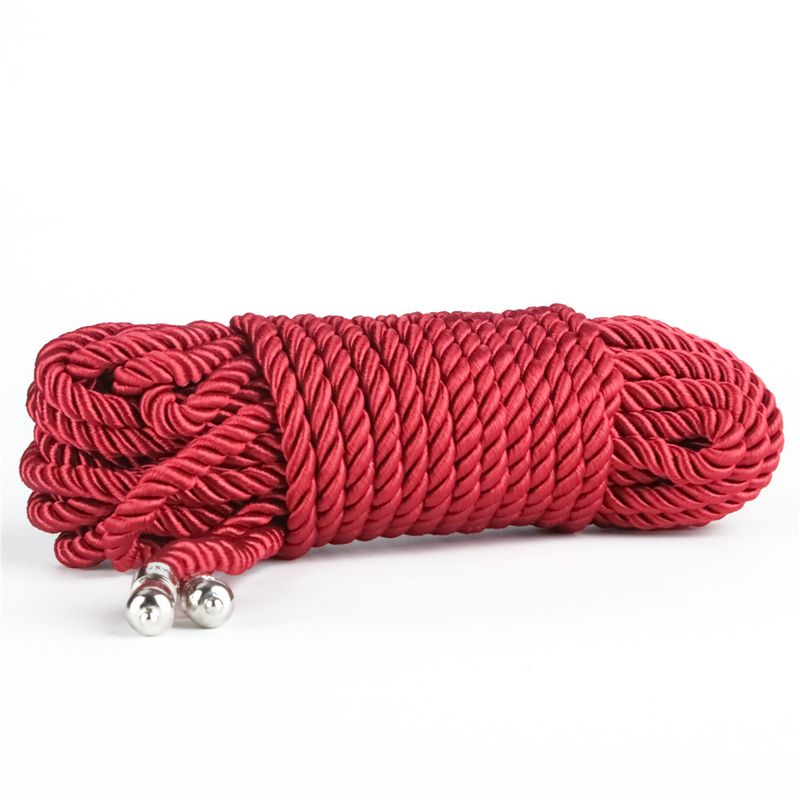Lovetoy Rebellion Reign Crimson Silky Bondage Rope, 10m x 6mm, Red