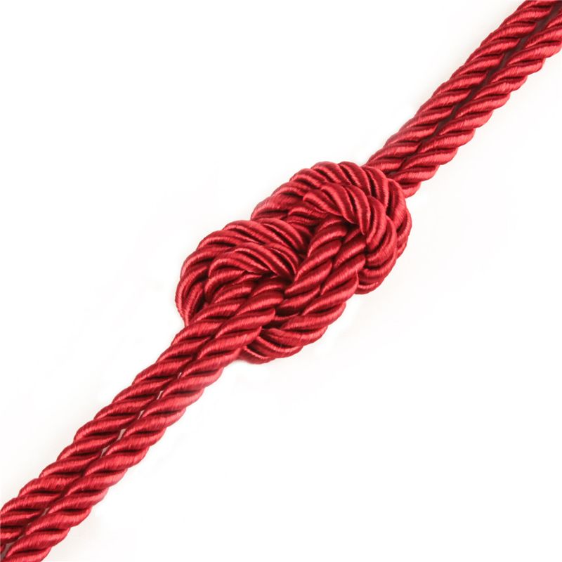 Lovetoy Rebellion Reign Crimson Silky Bondage Rope, 10m x 6mm, Red