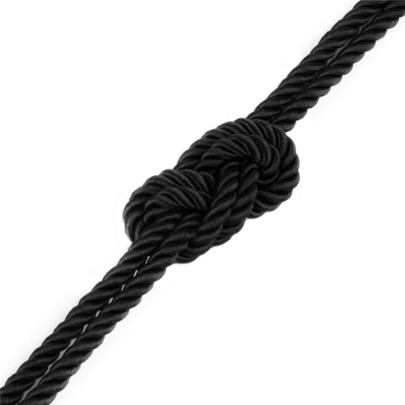 Lovetoy Rebellion Reign Ebony Silky Bondage Rope, 10m x 6mm, Black