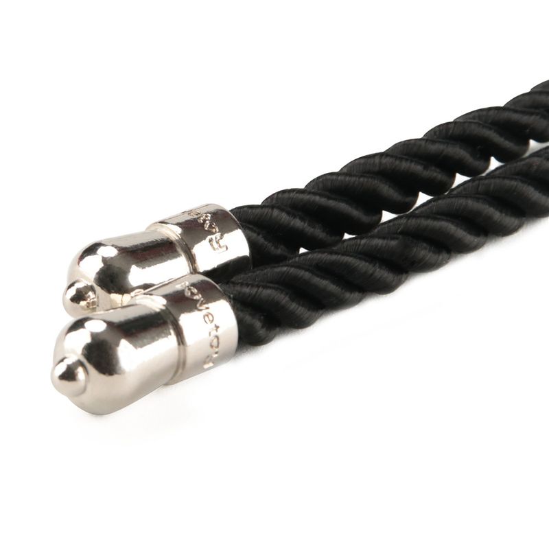 Lovetoy Rebellion Reign Ebony Silky Bondage Rope, 10m x 6mm, Black
