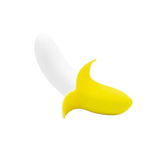 Banana Bliss Silicone Slimline Vibrator Massager. 13cm, Yellow