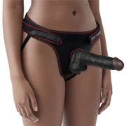 Lovetoy Easy Strap On Set, 7.5", Black