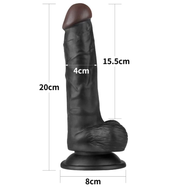 Lovetoy Easy Strap On Set, 7.5", Black