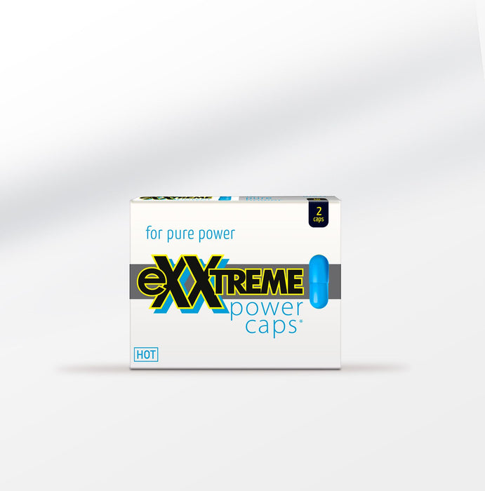 Hot Exxtreme Power Caps Supplements for Men, 2-pack