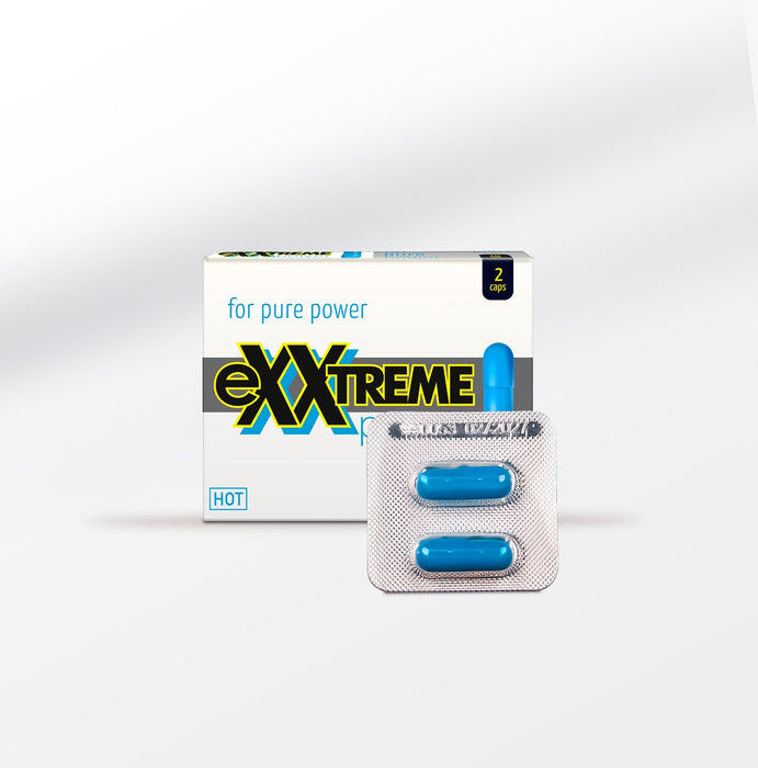Hot Exxtreme Power Caps Supplements for Men, 2-pack