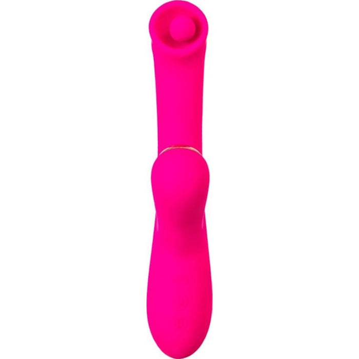 JOS Rolli Stimulating Ball Vibrator with Vacuum Clitoral Stimulator, Pink