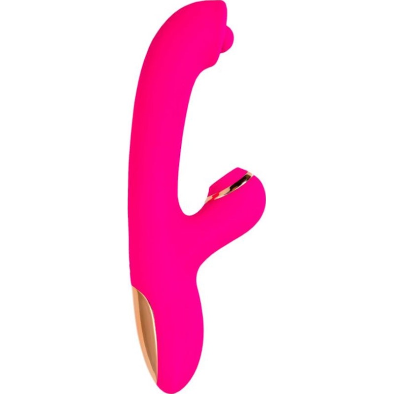 JOS Rolli Stimulating Ball Vibrator with Vacuum Clitoral Stimulator, Pink