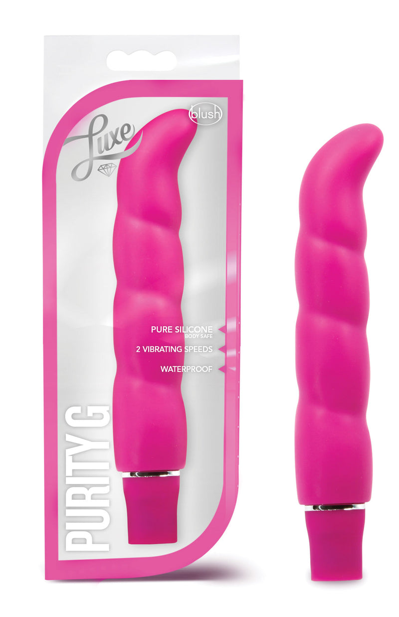 Luxe Purity G Vibrator, 6.25", Blue/Pink/Aqua