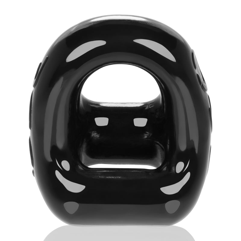 OxBalls 360 Cockring And Ballsling, Black/Clear