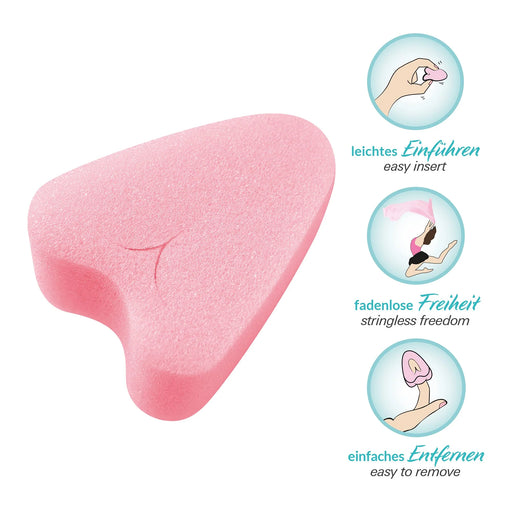 Beppy sponge. Icon showing fingers squeezing. Gymnast. Easy to remove.