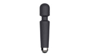 Waterproof SXE Juliet compact wand vibrator in black.