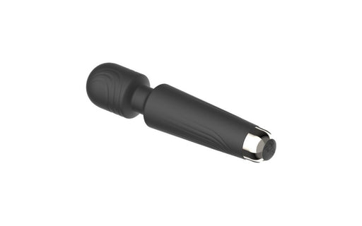 SXE Juliet USB rechargeable massage wand in black with silicone head.