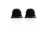 Pair of black Nano Nips nipple suckers viewed from the front