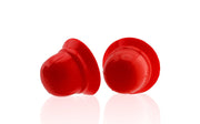 Red Nano Nips silicone nipple suckers showing their compact shape