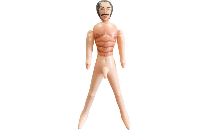 Johnny Wad Inflatable Male Sex Doll w/9"/23cm Penis, Flesh