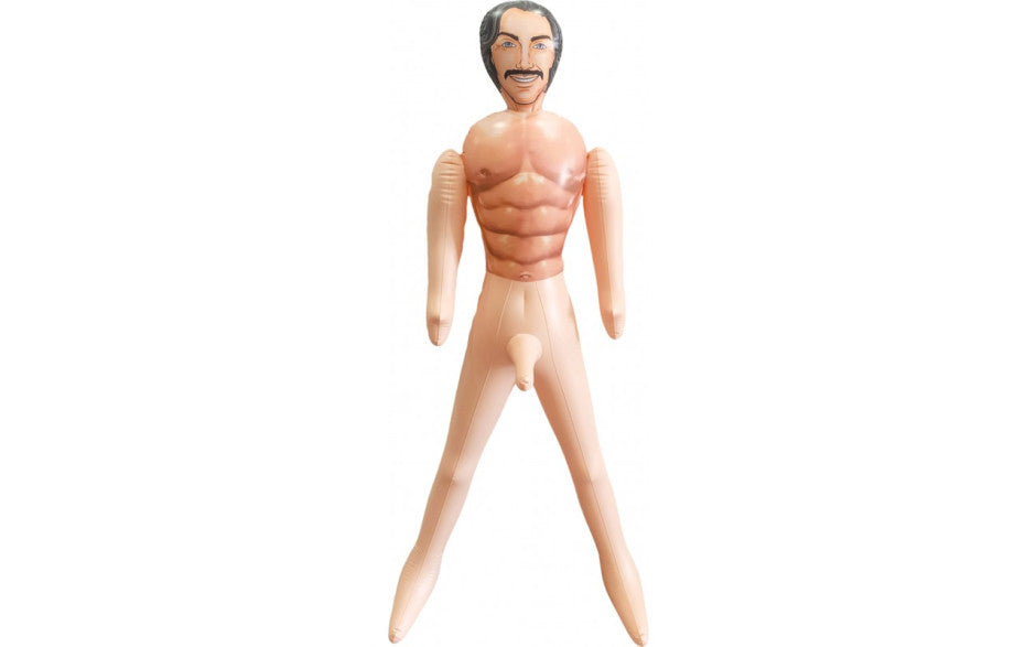 Johnny Wad Inflatable Male Sex Doll w/9"/23cm Penis, Flesh BuzzVibes Johnny Wad Inflatable Male Sex Doll w/9"/23cm Penis, Flesh BuzzVibes