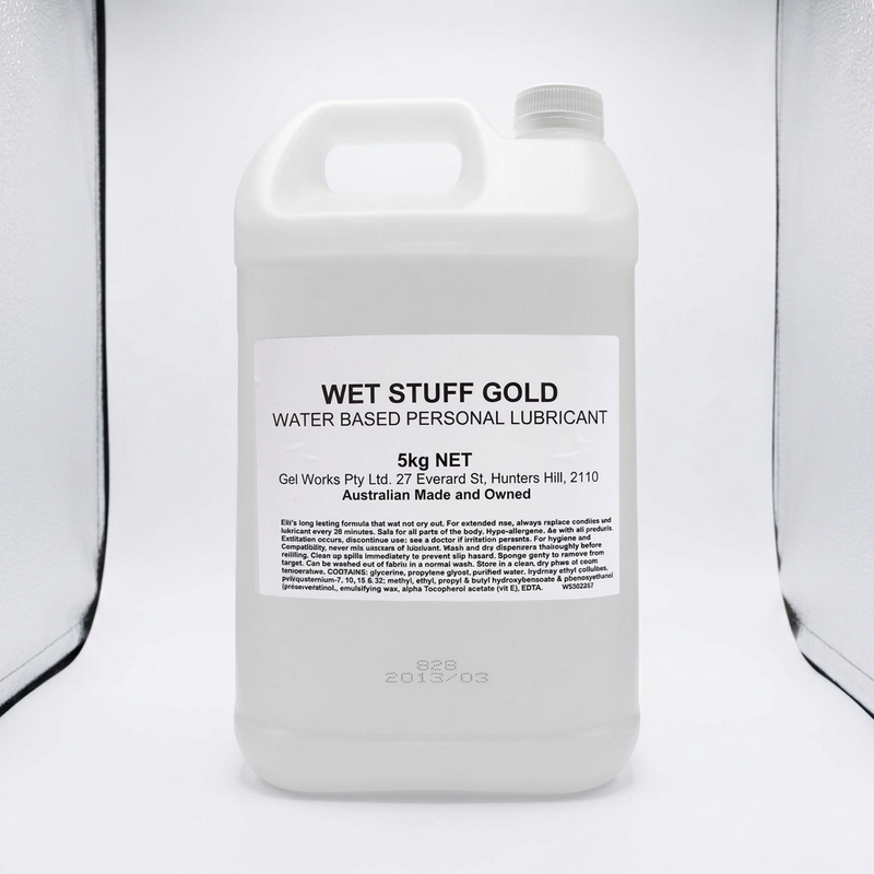 Wet Stuff Gold Water-based personal lubricant 5L - package view