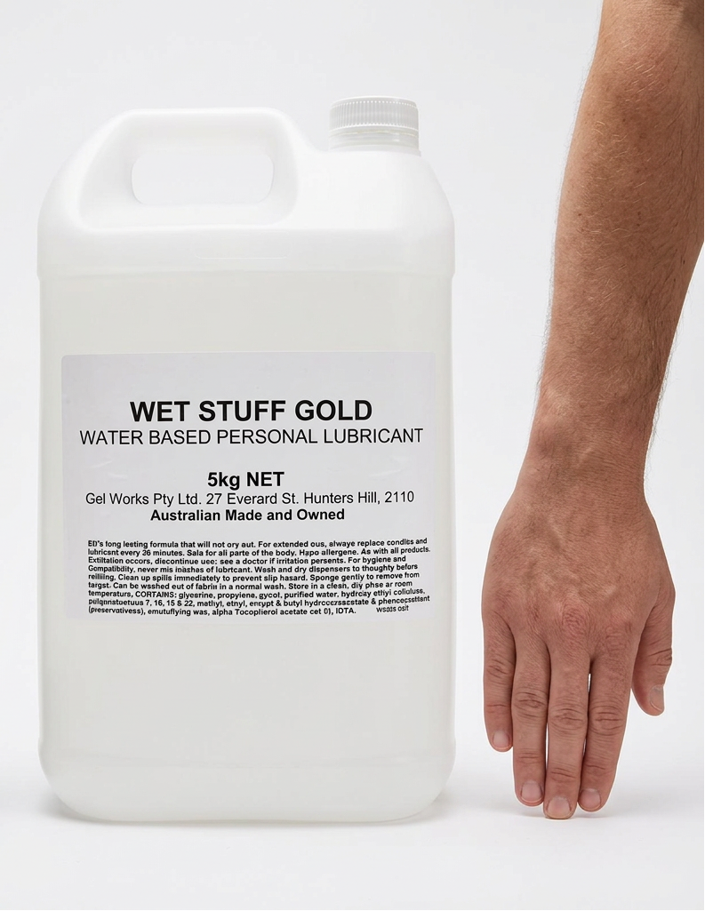 Wet Stuff Gold 5L with arm for scale