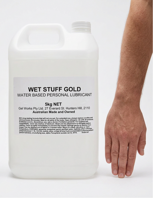 Wet Stuff Gold 5L with arm for scale