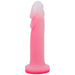 Tantus Flurry Dual Density Dildo, 7"/18cm, Rose Quartz