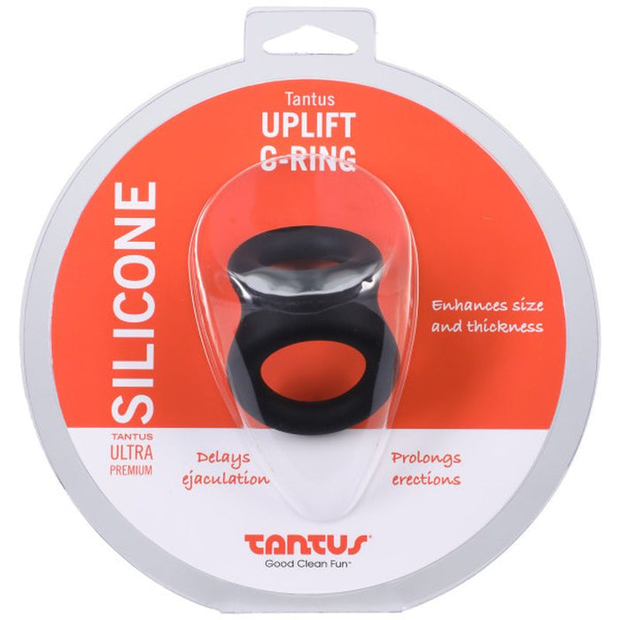 Tantus Uplift Silicone Cock Ring, Onyx
