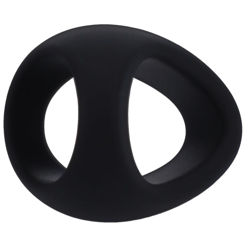 Tantus Stirrup Silicone Cock Ring, 35mm, Onyx