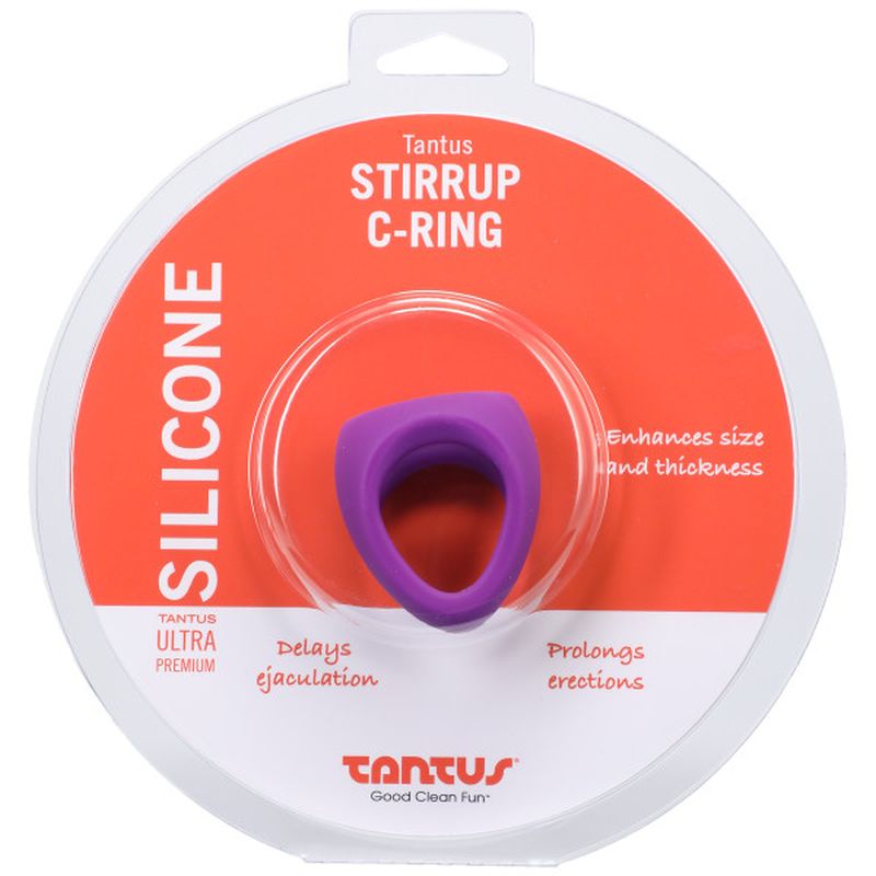Tantus Stirrup Silicone Cock Ring, 35mm, Lilac