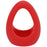 Tantus Stirrup Silicone Cock Ring, 35mm, Crimson