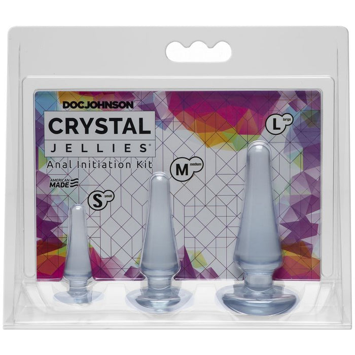 Doc Johnson Crystal Jellies Anal Initiation Kit Clear