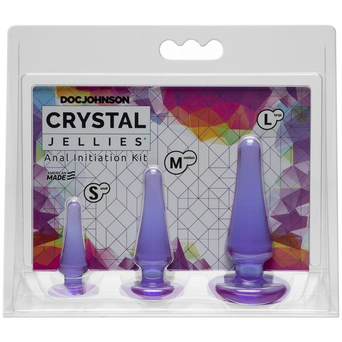 Doc Johnson Crystal Jellies Anal Initiation Kit, Purple