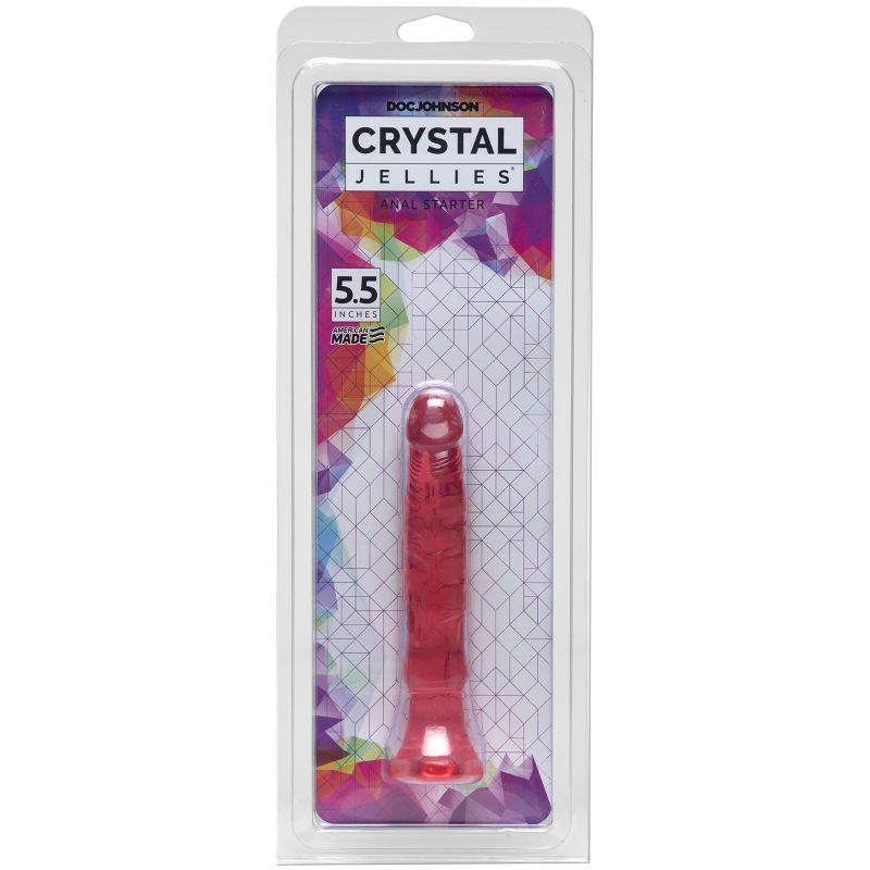 Doc Johnson Crystal Jellies Anal Starter, 5.5"/14cm, Pink
