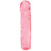 Doc Johnson's Crystal Jellies Classic Dong Pink, 8"/20cm