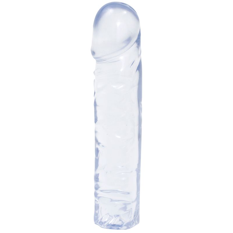 Doc Johnson Crystal Jellies Classic Dong 8"/20cm Clear