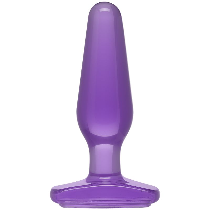 Doc Johnson Crystal Jellies Medium Butt Plug Purple