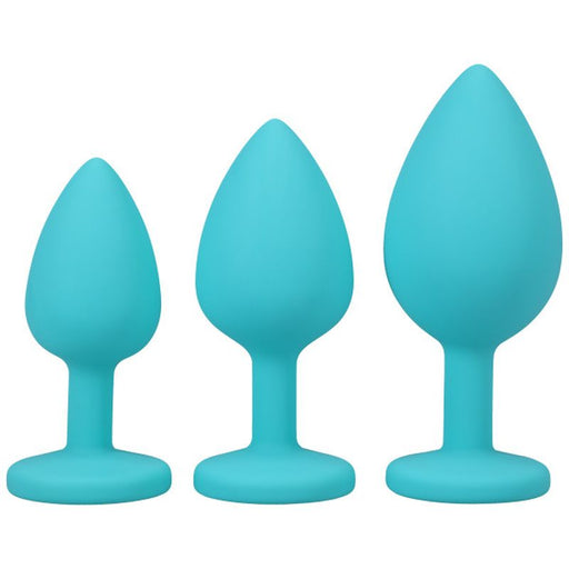 A-Play Silicone Anal Trainer Set, 3-piece, Teal