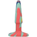 A-Play Groovy Silicone Anal Plug 4"/10cm, Sunrise