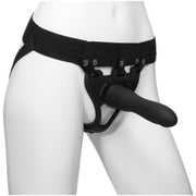 Doc Johnson Be Strong 7.5in/19cm Slim Dong 2 Pc Hollow Silicone Strap-On Set