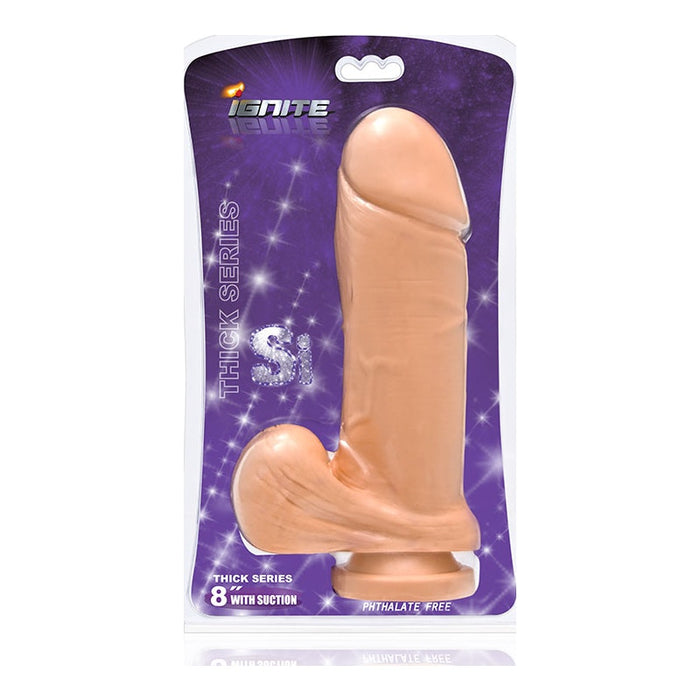 Ignite Thick Cock w/ Balls and Suction Flesh 8in (20cm)